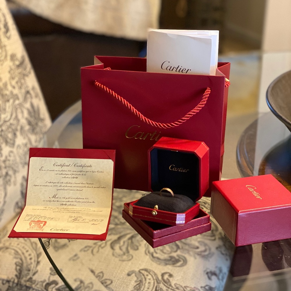 Cartier Mini Love Ring Rose Gold 52